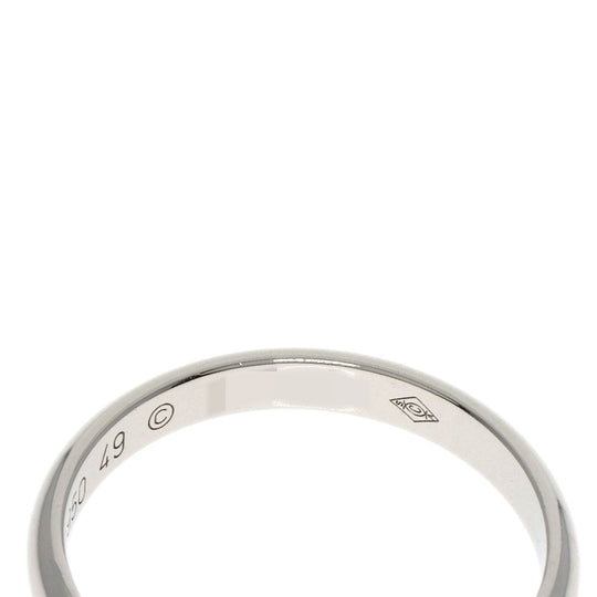 CARTIER Ring PT950 Silver Classic Wedding #49 Women Used Authentic