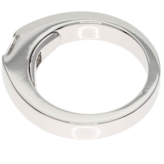 CARTIER Ring K18WG Silver Tank Diamond #44 Women Used Authentic