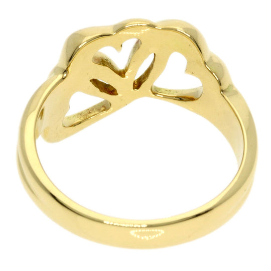 TIFFANY&Co. Ring 18K Yellow Gold gold Triple heart Women Used Authentic