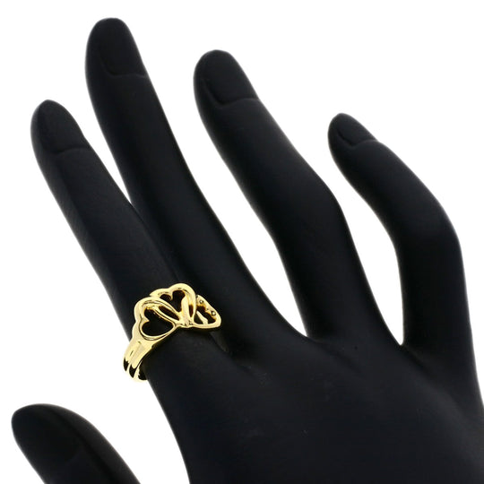 TIFFANY&Co. Ring 18K Yellow Gold gold Triple heart Women Used Authentic