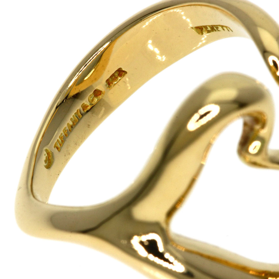 TIFFANY&Co. Ring 18K Yellow Gold gold Open heart Women Used Authentic