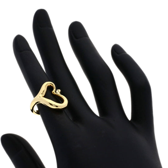 TIFFANY&Co. Ring 18K Yellow Gold gold Open heart Women Used Authentic