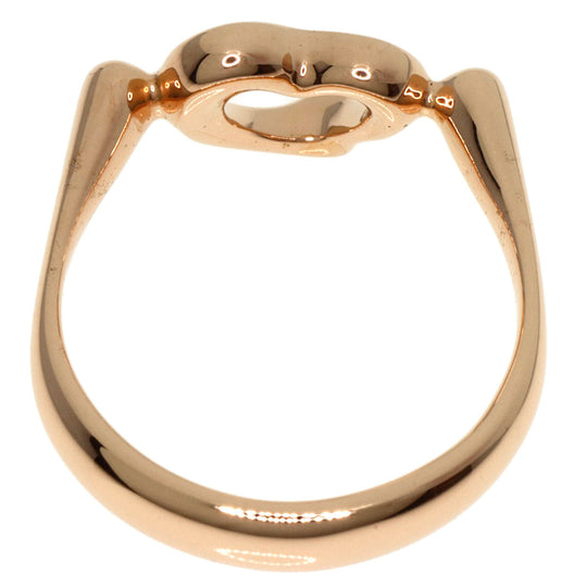 TIFFANY&Co. Ring 18K Pink Gold gold Open heart Women Used Authentic