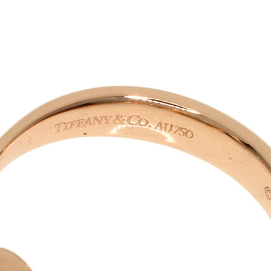 TIFFANY&Co. Ring 18K Pink Gold gold Open heart Women Used Authentic