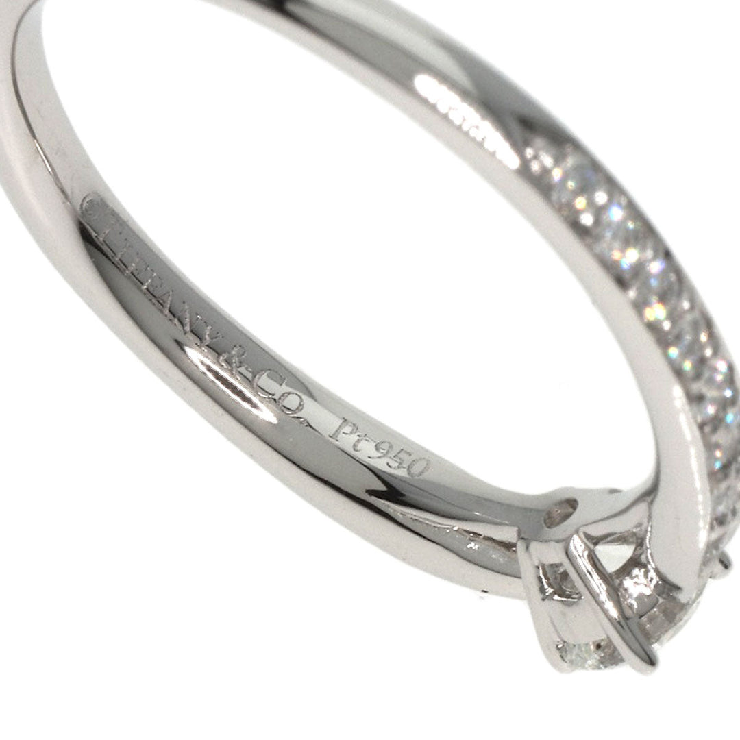 TIFFANY&Co. Ring PT950 Silver Harmony diamond Women Used Authentic