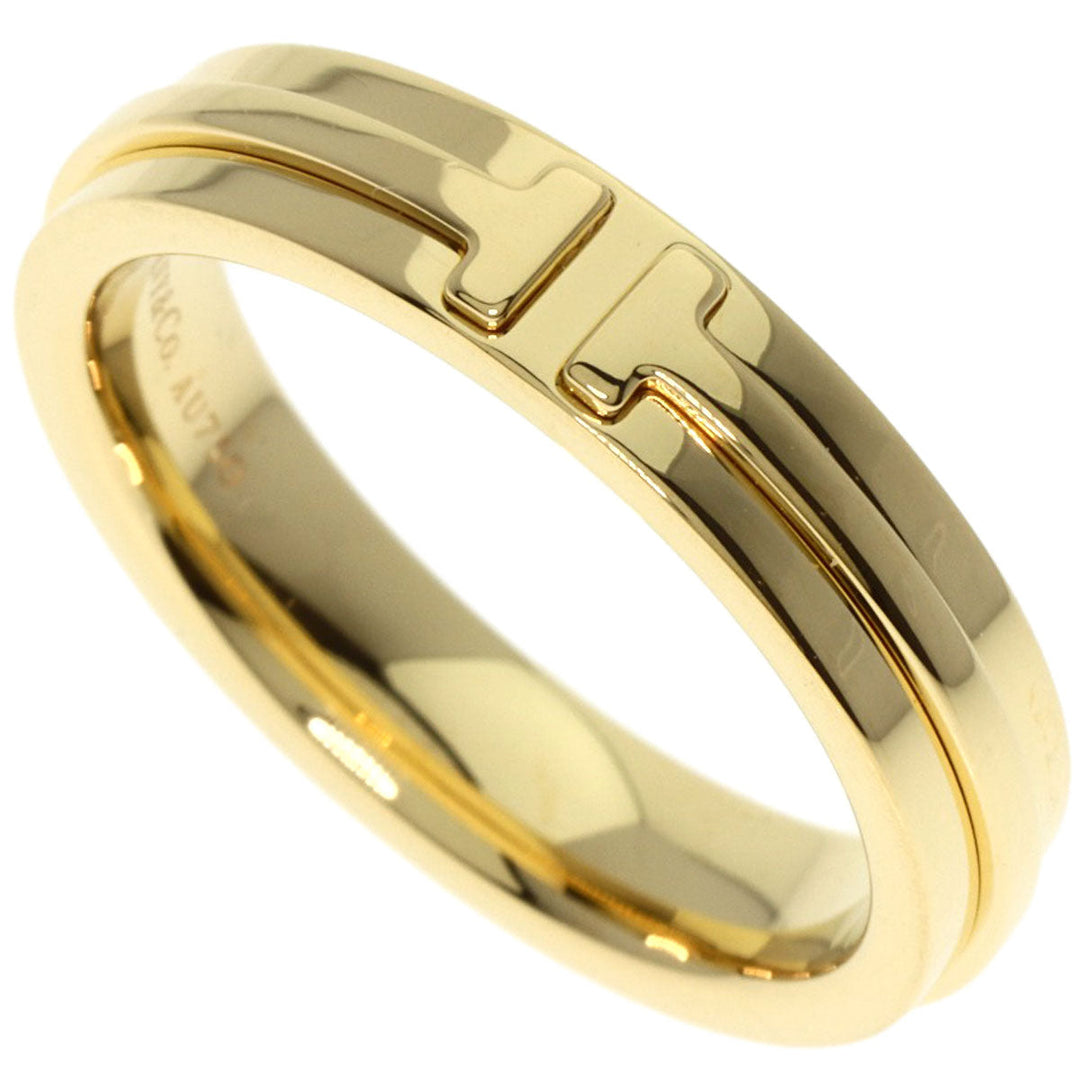 TIFFANY&Co. Ring 18K Yellow Gold gold T narrow Women Used Authentic