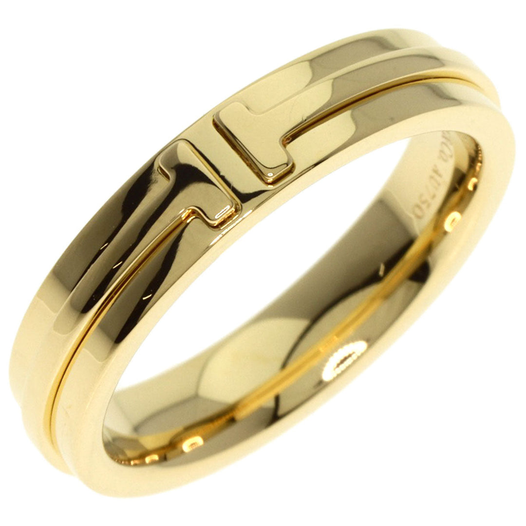 TIFFANY&Co. Ring 18K Yellow Gold gold T narrow Women Used Authentic