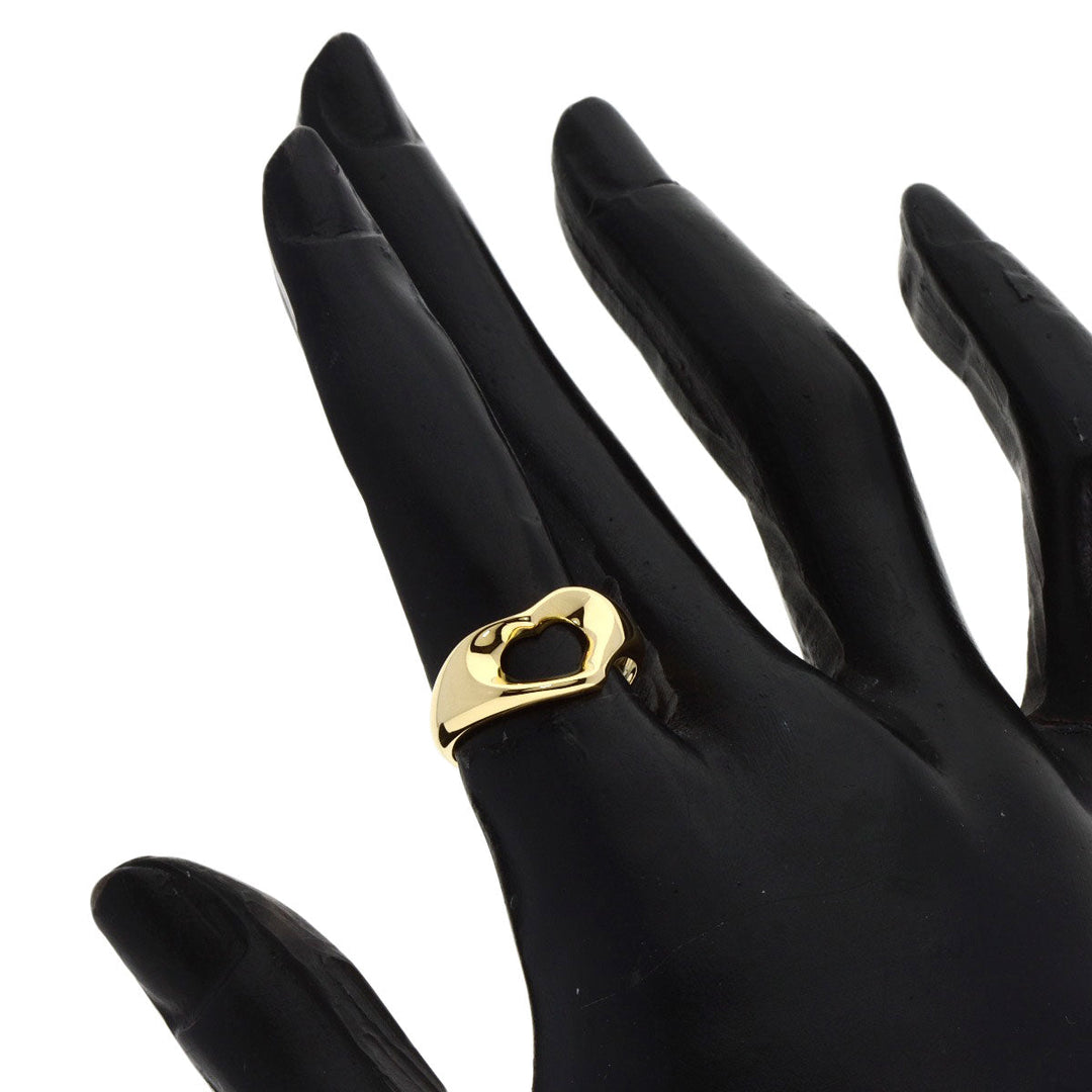 TIFFANY&Co. Ring 18K Yellow Gold gold Open heart Women Used Authentic