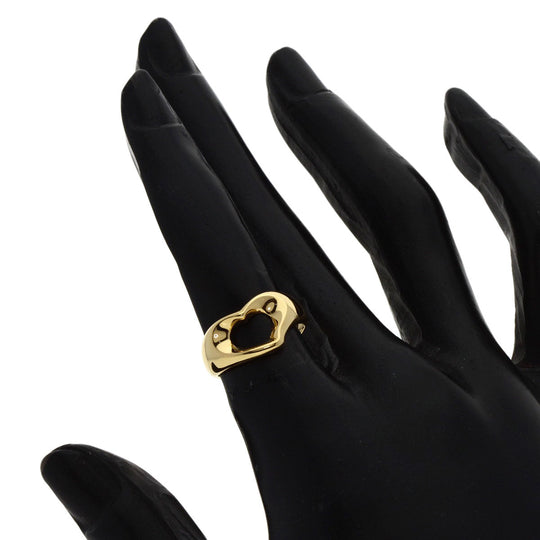 TIFFANY&Co. Ring 18K Yellow Gold gold Open heart Women Used Authentic