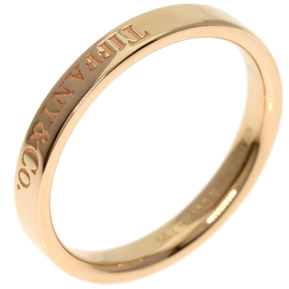 TIFFANY&Co. Ring 18K Pink Gold gold Flat band Women Used Authentic