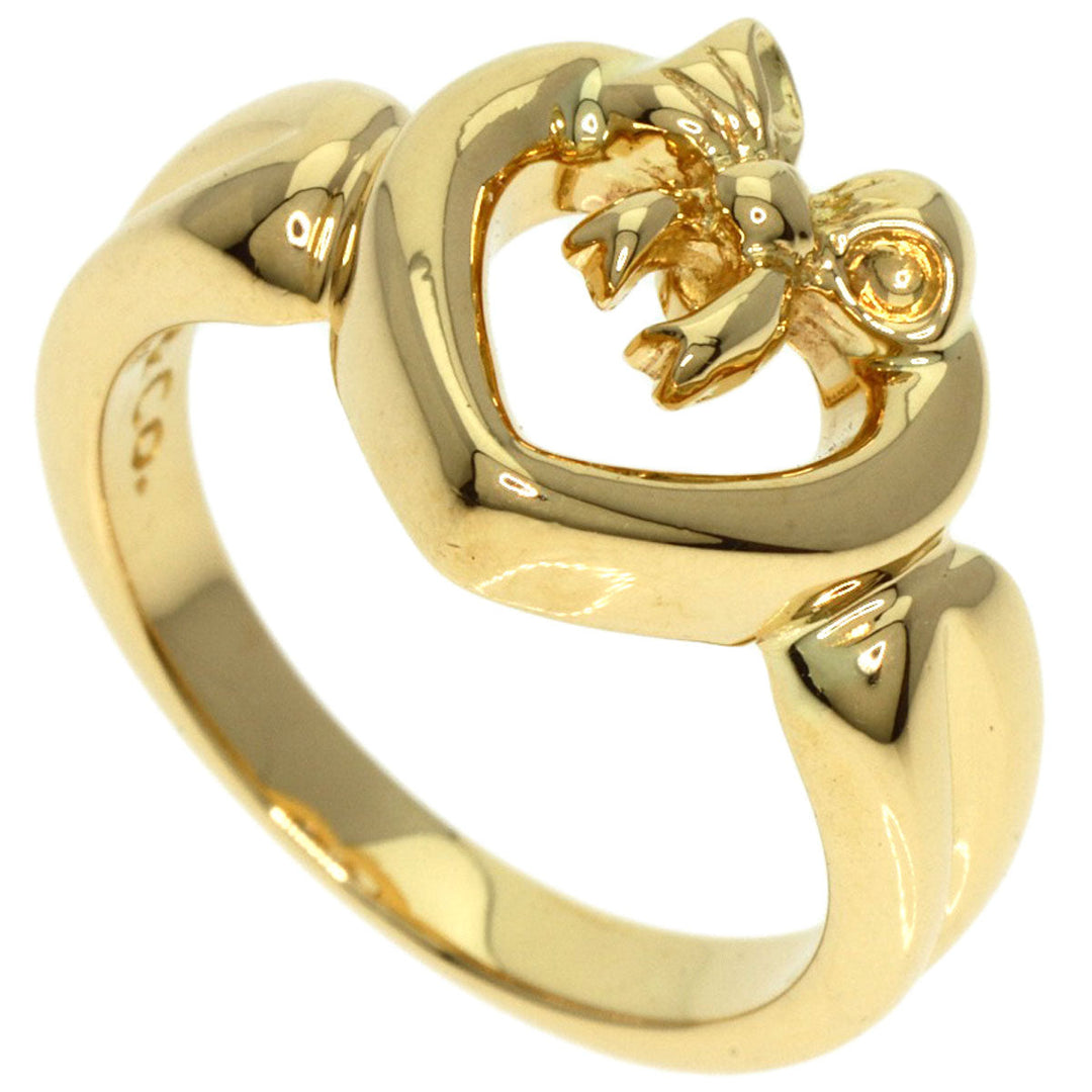 TIFFANY&Co. Ring 18K Yellow Gold gold Heart ribbon