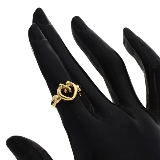 TIFFANY&Co. Ring 18K Yellow Gold gold Heart ribbon