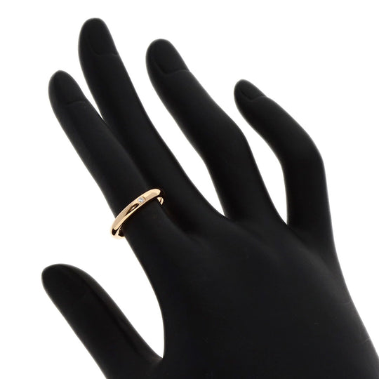 TIFFANY&Co. Ring 18K Pink Gold gold Stacking band 1P diamond Women Used Authentic