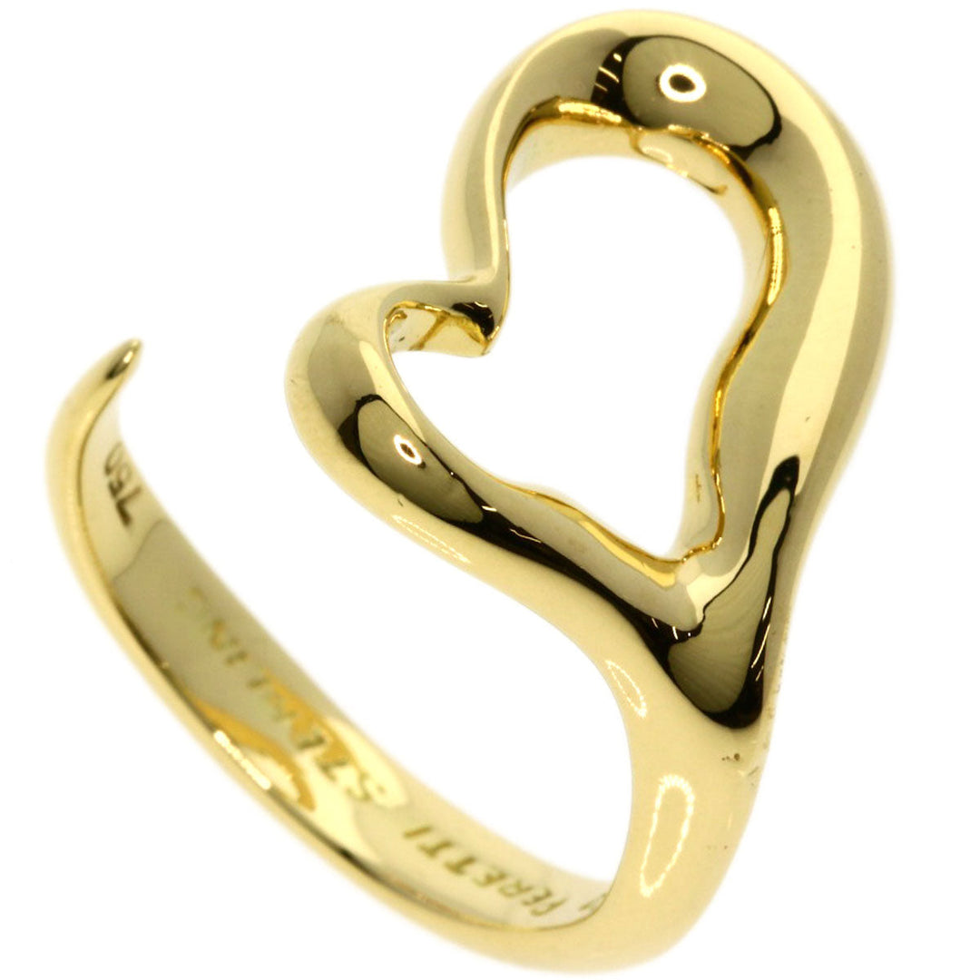 TIFFANY&Co. Ring 18K Yellow Gold gold Open heart Women Used Authentic