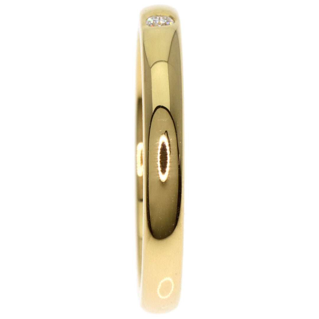 TIFFANY&Co. Ring 18K Yellow Gold gold Classic Band 1P Diamond Women Used Authentic