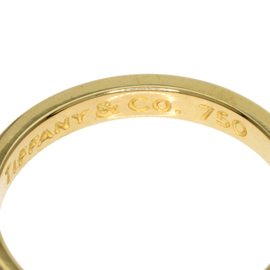 TIFFANY&Co. Ring 18K Yellow Gold gold Classic Band 1P Diamond Women Used Authentic