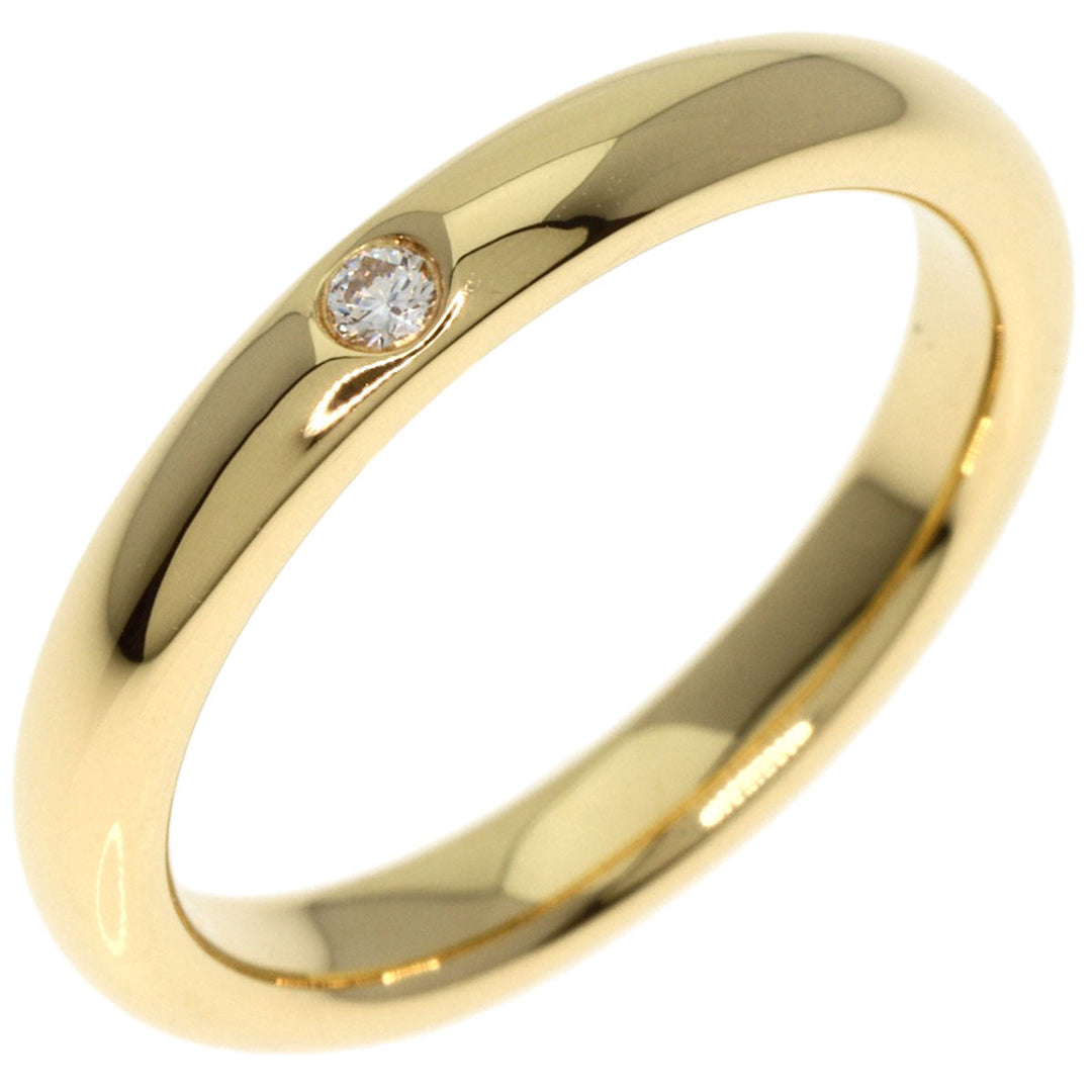 TIFFANY&Co. Ring 18K Yellow Gold gold Stacking band 1P diamond Women Used Authentic