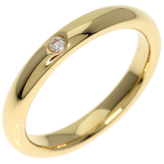 TIFFANY&Co. Ring 18K Yellow Gold gold Stacking band 1P diamond Women Used Authentic