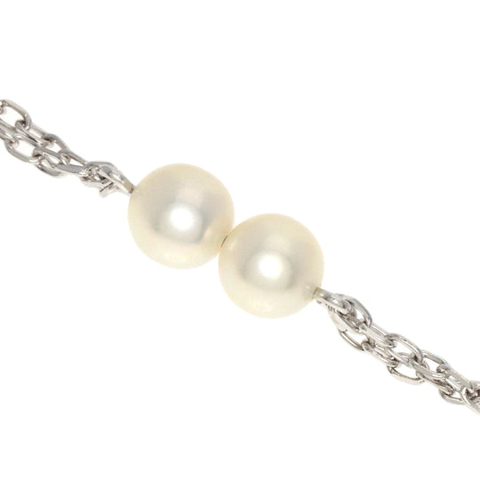 MIKIMOTO bracelet K18WG Silver Pearl Women Used Authentic
