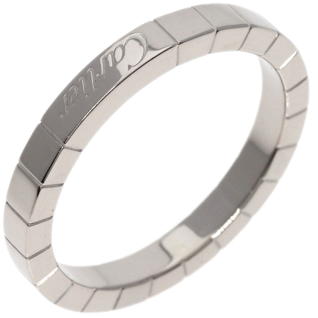 CARTIER Ring K18WG Silver Raniere Ring #61 Women Used Authentic
