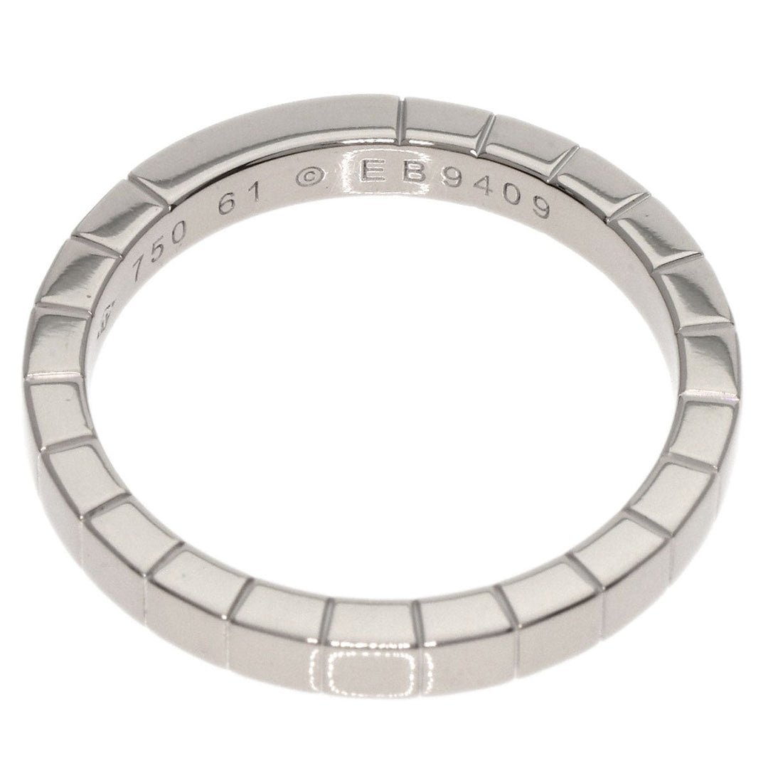 CARTIER Ring K18WG Silver Raniere Ring #61 Women Used Authentic