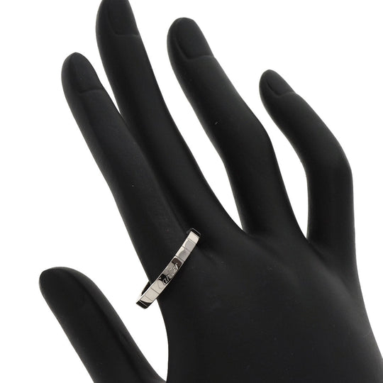 CARTIER Ring K18WG Silver Raniere Ring #61 Women Used Authentic