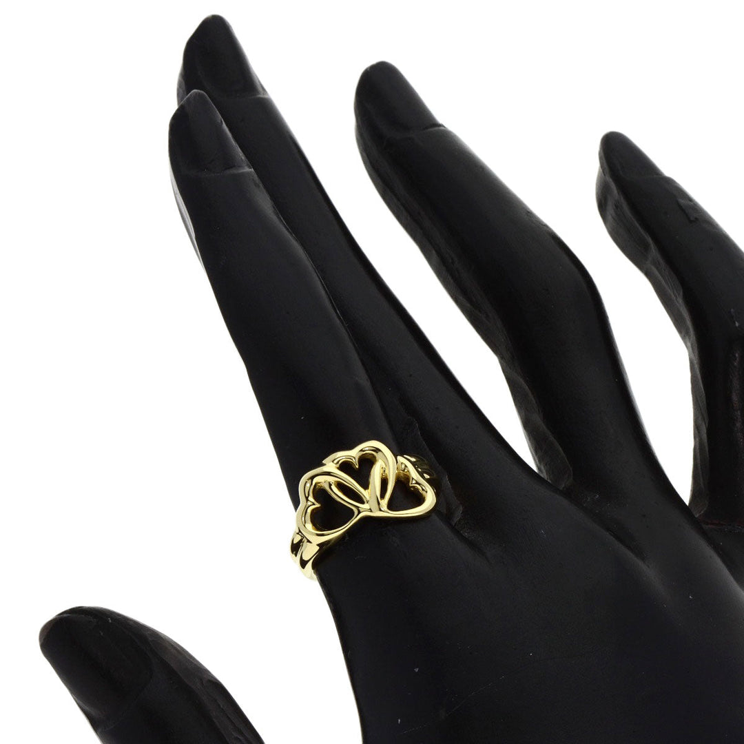 TIFFANY&Co. Ring 18K Yellow Gold gold Triple heart Women Used Authentic