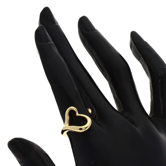 TIFFANY&Co. Ring 18K Yellow Gold gold Open heart Women Used Authentic