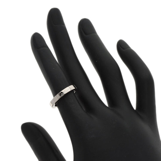 CARTIER Ring K18WG Silver Raniere Ring #46 Women Used Authentic