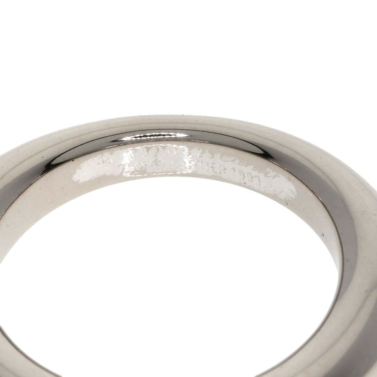 CARTIER Ring K18WG Silver Ellipse ring diamond #48 Women Used Authentic