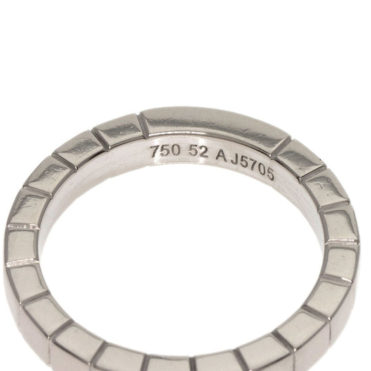 CARTIER Ring K18WG Silver Laniere # 52 Women Used Authentic