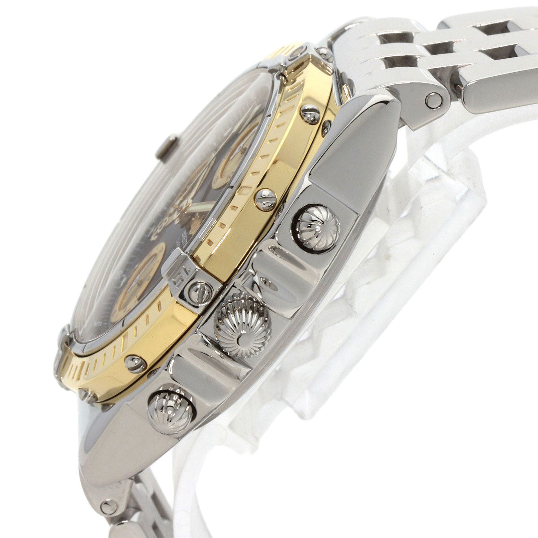 BREITLING Watches Mechanical Automatic D13352 Stainless Steel , Stainless Steel , K18YG Silver Chronomat Bikoro black dial mens Used Authentic