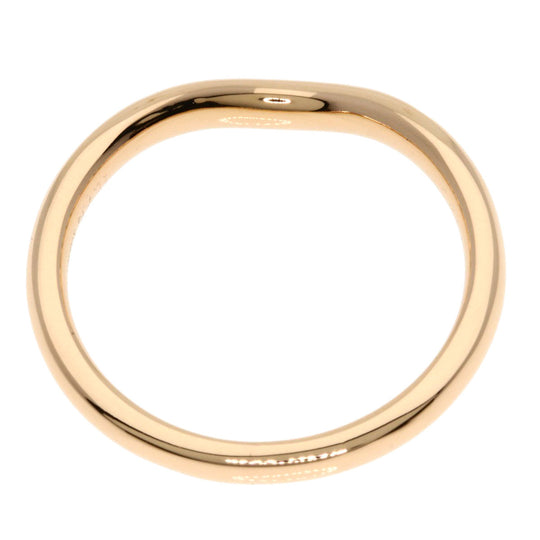 TIFFANY&Co. Ring 18K Pink Gold gold Curved band diamond Women Used Authentic