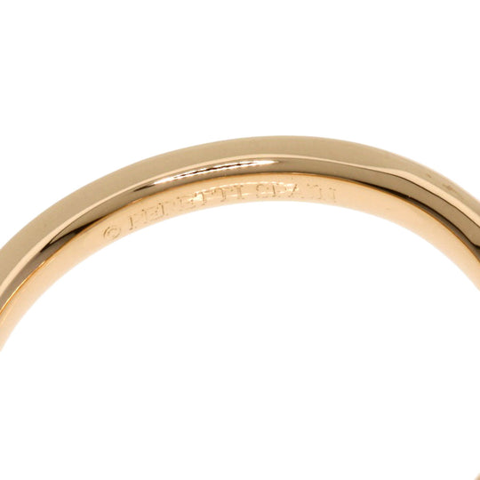 TIFFANY&Co. Ring 18K Pink Gold gold Curved band diamond Women Used Authentic