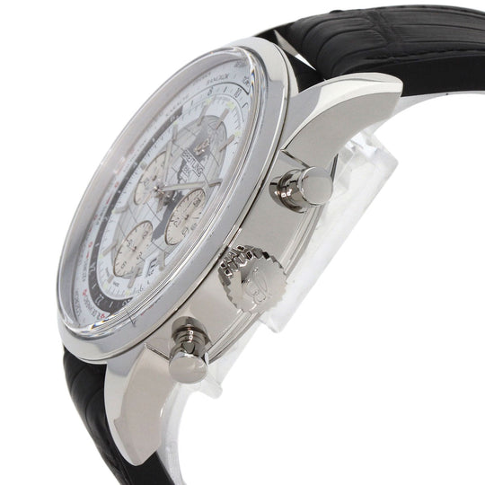 BREITLING Watches Mechanical Automatic AB0510U0/A790 Stainless Steel Silver Transocean Chronograph Unitime white dial