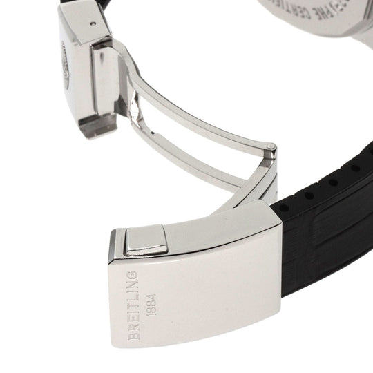 BREITLING Watches Mechanical Automatic AB0510U0/A790 Stainless Steel Silver Transocean Chronograph Unitime white dial