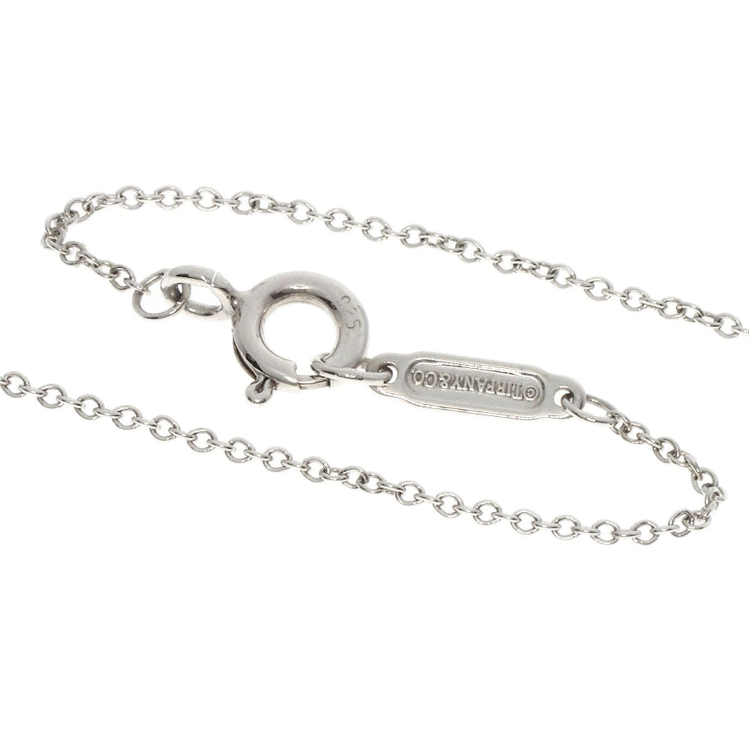 TIFFANY&Co. Necklace SV Silver Flower Circle 1P Diamond Women Used Authentic