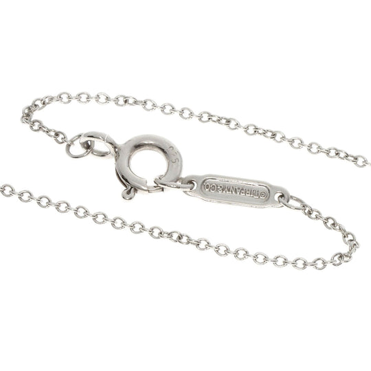 TIFFANY&Co. Necklace SV Silver Flower Circle 1P Diamond Women Used Authentic