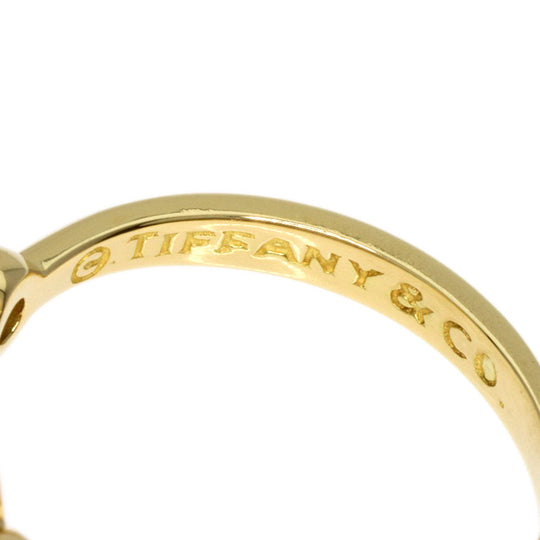 TIFFANY&Co. Ring 18K Yellow Gold gold Full Heart 2P Diamond Women Used Authentic