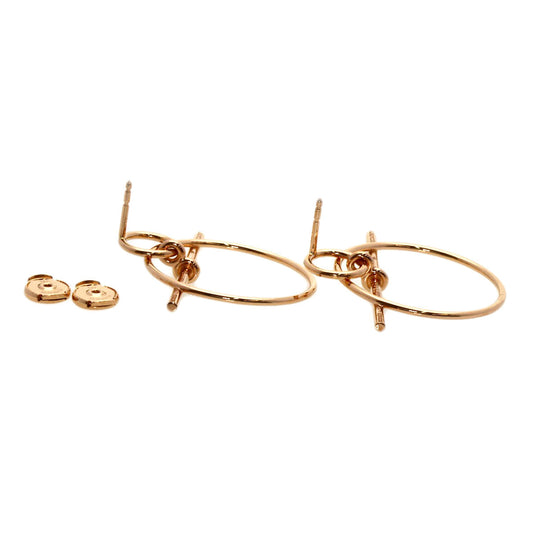 HERMES Pierce 18K Pink Gold gold Loop PM
