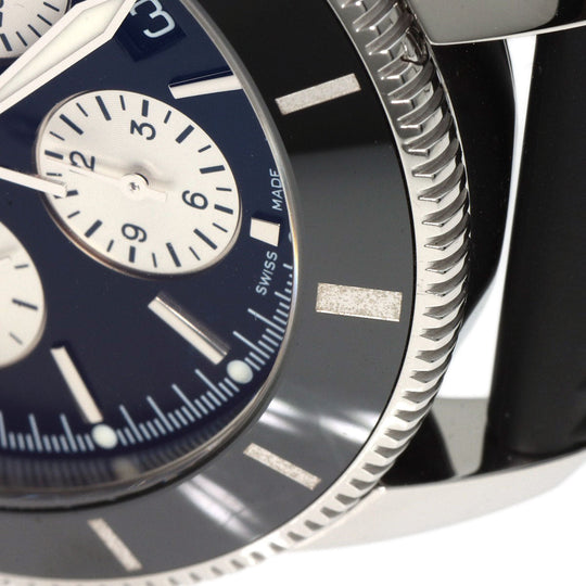 BREITLING Watches Mechanical Automatic AB0162 Stainless Steel, Rubber Silver Superocean Heritage B01 Chronograph 44 black dial mens Used Authentic