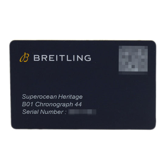 BREITLING Watches Mechanical Automatic AB0162 Stainless Steel, Rubber Silver Superocean Heritage B01 Chronograph 44 black dial mens Used Authentic