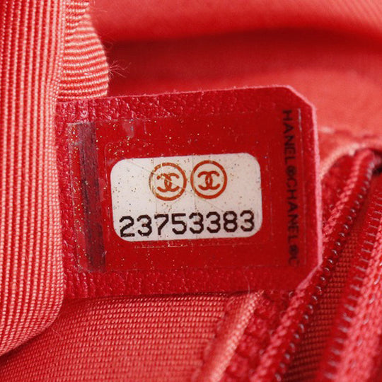 CHANEL Shoulder Bag Calfskin Red 2WAY Matrasse ChainShoulder Women Used Authentic