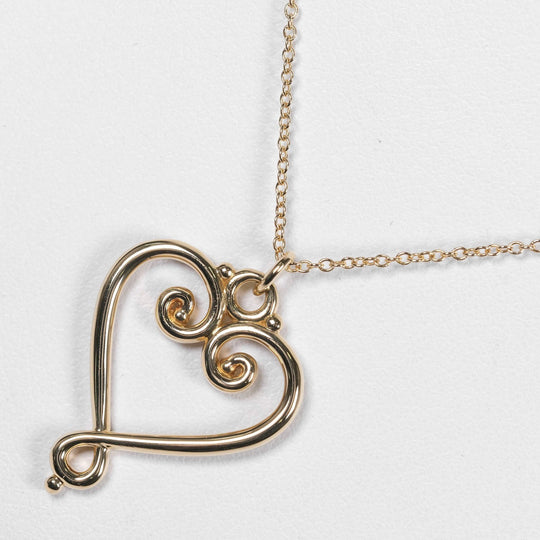 TIFFANY&Co. Necklace K18 Yellow Gold, Diamond gold 4g paloma venice goldoni heart Women Used Authentic