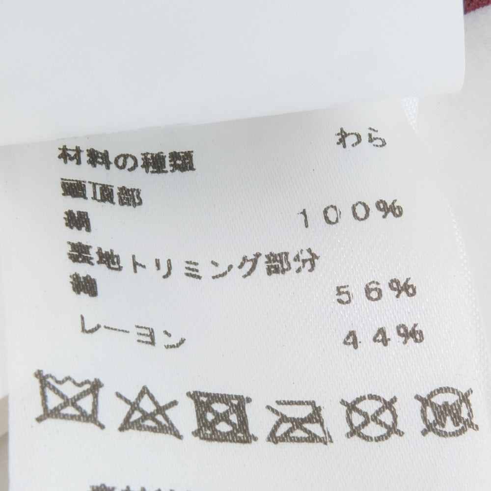 HERMES Other hats 191028N 1858 straw beige Straw hat Women 58 Used Authentic