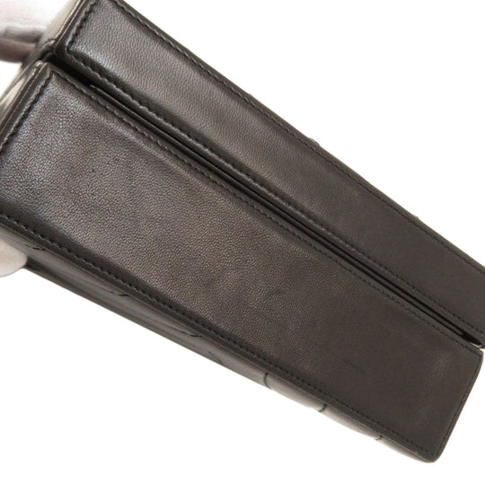 CHANEL Shoulder Bag lambskin black Vstitch COCO Mark Women Used Authentic