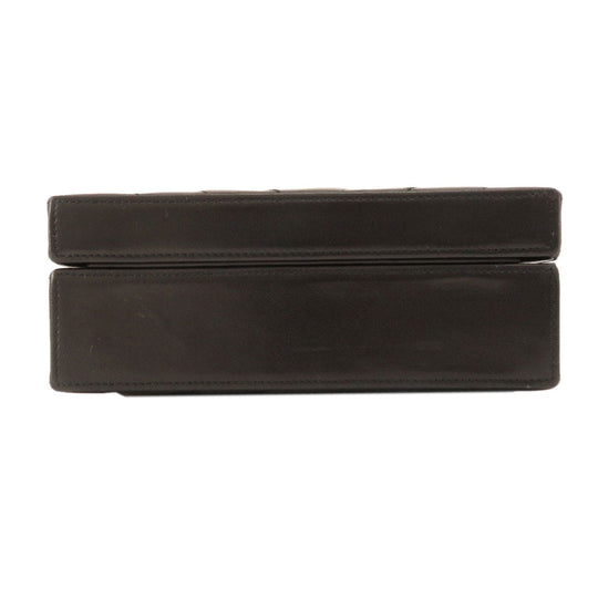 CHANEL Shoulder Bag lambskin black Vstitch COCO Mark Women Used Authentic