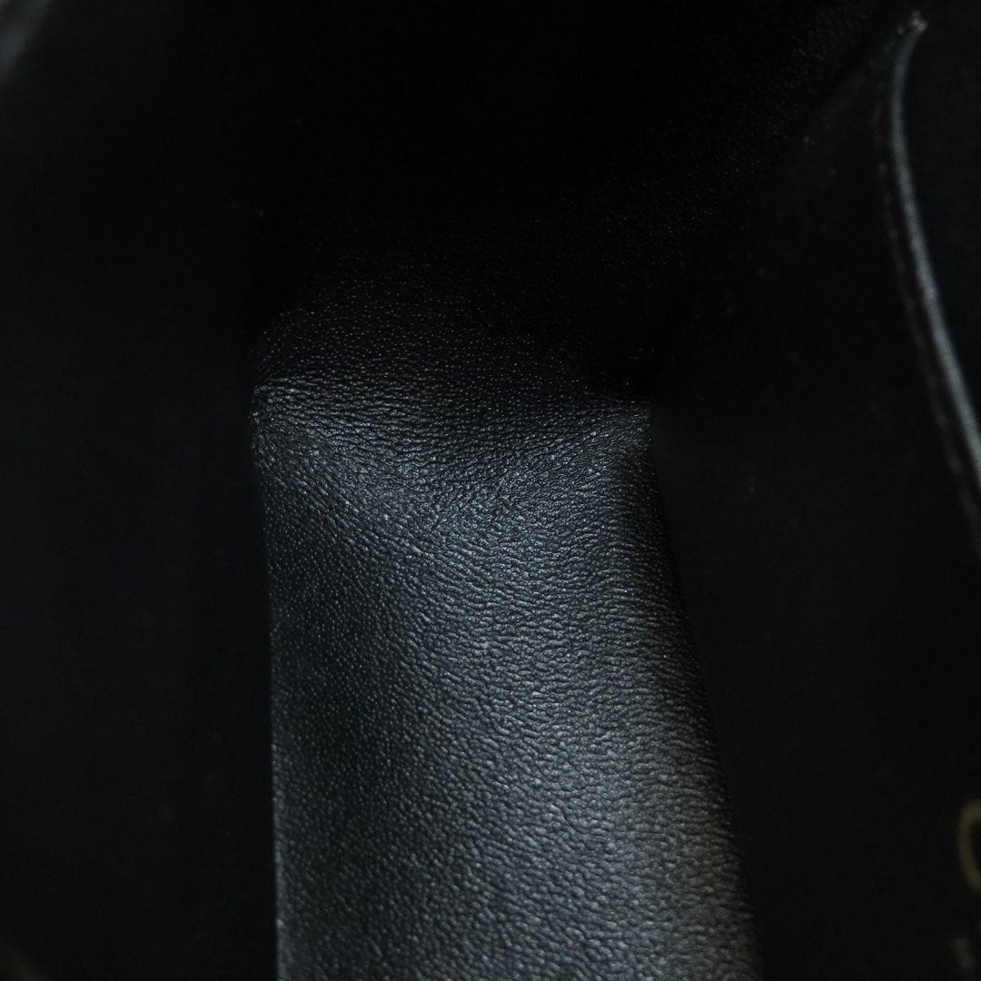 CHANEL Shoulder Bag lambskin black Matelasse Gold Metal Women Used Authentic