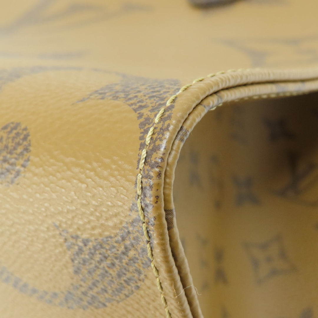 LOUIS VUITTON Tote Bag M45321 Monogram reverse Brown On the Go MM Monogram Giant Women Used Authentic