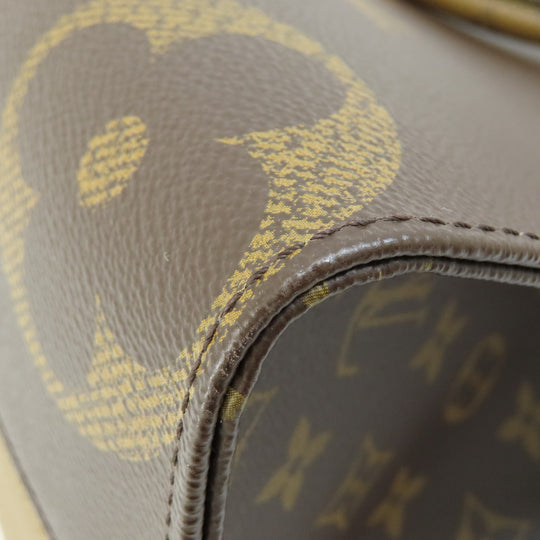 LOUIS VUITTON Tote Bag M45321 Monogram reverse Brown On the Go MM Monogram Giant Women Used Authentic